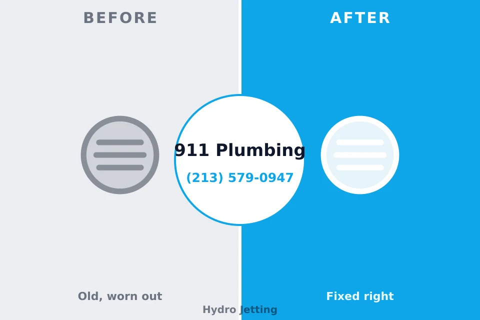 Before and after: plumbing company Onalaska, TX